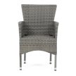 Szürke Polyrattan Kerti Szék, Fém Vázzal. AZC-S2118 GREY