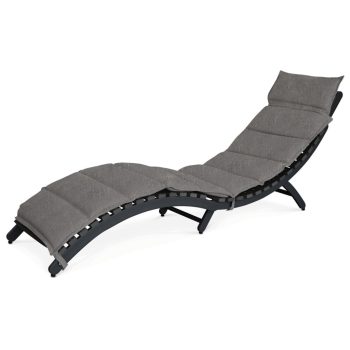   Kerti napozóágy 54x192x68 cm, alumínium, szürke, AZL-L1301 GREY