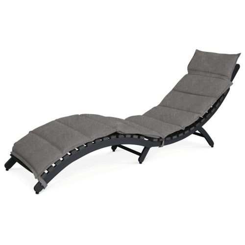 Kerti napozóágy 54x192x68 cm, alumínium, szürke, AZL-L1301 GREY
