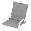 Párnázott ülőpárna, szövet, szürke, AZP-S1028 GREY