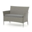 Kerti bútor garnitúra 100x60x69 cm, polyrattan, szürke, AZS-A1442 GREY