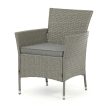 Kerti bútor garnitúra 100x60x69 cm, polyrattan, szürke, AZS-A1442 GREY