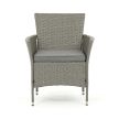 Kerti bútor garnitúra 100x60x69 cm, polyrattan, szürke, AZS-A1442 GREY