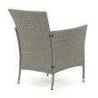 Kerti bútor garnitúra 100x60x69 cm, polyrattan, szürke, AZS-A1442 GREY
