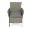 Kerti bútor garnitúra 100x60x69 cm, polyrattan, szürke, AZS-A1442 GREY