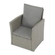 Kerti ülőgarnitúra, polyrattan, szürke, AZS-A1523 GREY