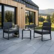 Kerti bútor szett 1+2, polyrattan, szürke, AZS-H1111 GREY