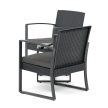 Kerti bútor szett 1+2, polyrattan, szürke, AZS-H1111 GREY
