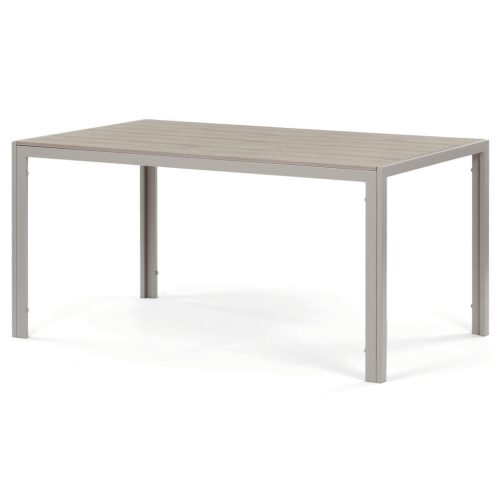 Kerti asztal 150x89 cm, fém, polywood, bézs, AZT-S1215 CRM