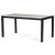 Kerti asztal 160x90 cm, alumínium, polywood, fekete, AZT-S1514 BK