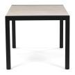 Kerti asztal 160x90 cm, alumínium, polywood, fekete, AZT-S1514 BK