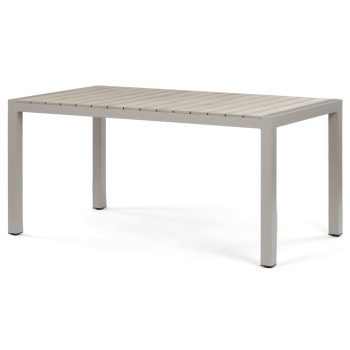   Kerti asztal 162x90 cm, alumínium, polywood, bézs, AZT-S1514 CRM