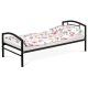 Egyszemélyes ágy 94x207 cm, fém, fekete, BED-1900 BK