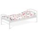 Single Metal Bed Frame White 90x200 cm