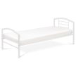 Single Metal Bed Frame White 90x200 cm