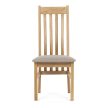 Natúr Tömörfa Étkezőszék, Bézs Üléssel. C-2100 CRM2
