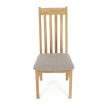 Natúr Tömörfa Étkezőszék, Bézs Üléssel. C-2100 CRM2