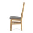 Natúr Tömörfa Étkezőszék, Szürke Üléssel. C-2100 GREY2