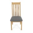 Natúr Tömörfa Étkezőszék, Szürke Üléssel. C-2100 GREY2