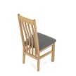 Natúr Tömörfa Étkezőszék, Szürke Üléssel. C-2100 GREY2