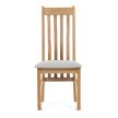 Natúr Tömörfa Étkezőszék, Ezüst Üléssel. C-2100 SIL2