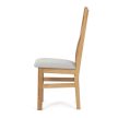 Natúr Tömörfa Étkezőszék, Ezüst Üléssel. C-2100 SIL2