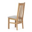 Natúr Tömörfa Étkezőszék, Ezüst Üléssel. C-2100 SIL2