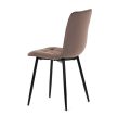 Jedálenská stolička hnedá, zamatový materiál CT-281 BR4