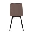 Jedálenská stolička hnedá, zamatový materiál CT-281 BR4