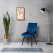 Kék Bársony Étkezőszék. CT-384 BLUE4