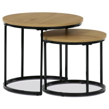   Dohányzóasztal 53×53×46 cm, MDF, Vad Tölgy. CT-G1145 OAK