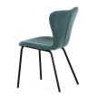 Dining chair CT-S8010 blue fabric