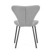 Silver Fabric Dining Chair CT-S8010 SIL2
