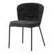 Dining Chair with Grey Bouclé Fabric CT-W1077 GREY2