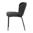 Dining Chair with Grey Bouclé Fabric CT-W1077 GREY2