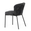 Dining Chair with Grey Bouclé Fabric CT-W1077 GREY2