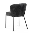 Dining Chair with Grey Bouclé Fabric CT-W1077 GREY2