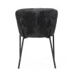 Dining Chair with Grey Bouclé Fabric CT-W1077 GREY2