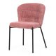 Dining Chair with Pink Bouclé Fabric CT-W1077 PINK2
