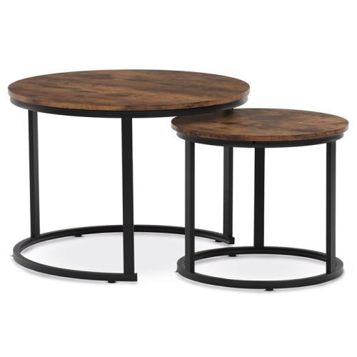 Dohányzóasztal 70×70 cm, MDF, Old Wood. CT-X7122 OLW