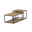 Coffee table CT-X7123 100x50 cm oak MDF