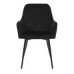 Fekete Bársony Étkezőszék. DCH-215 BK4