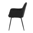 Fekete Bársony Étkezőszék. DCH-215 BK4