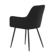 Fekete Bársony Étkezőszék. DCH-215 BK4