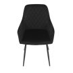 Fekete Bársony Étkezőszék. DCH-215 BK4
