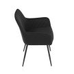 Fekete Bársony Étkezőszék. DCH-215 BK4