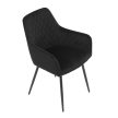 Fekete Bársony Étkezőszék. DCH-215 BK4