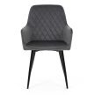Szürke Bársony Étkezőszék. DCH-215 GREY4