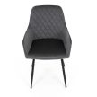 Szürke Bársony Étkezőszék. DCH-215 GREY4