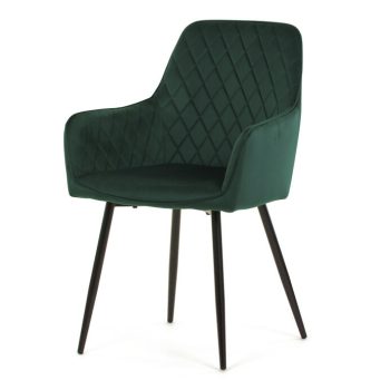 Zöld Bársony Étkezőszék. DCH-215 GRN4